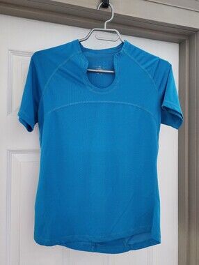 Lululemon Bright Blue Short Sleeve Athletic Tee